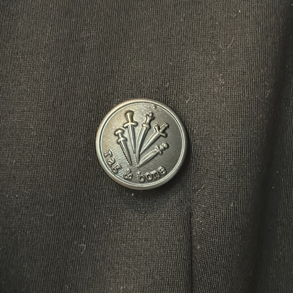 Rag & Bone Womens Warren Ponte Black Relaxed Fit Double-Breasted Blazer NWOT - Picture 10 of 13